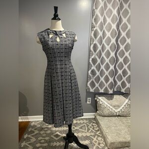 Gabby Skye - Polka Dot Jewel Cocktail Dress